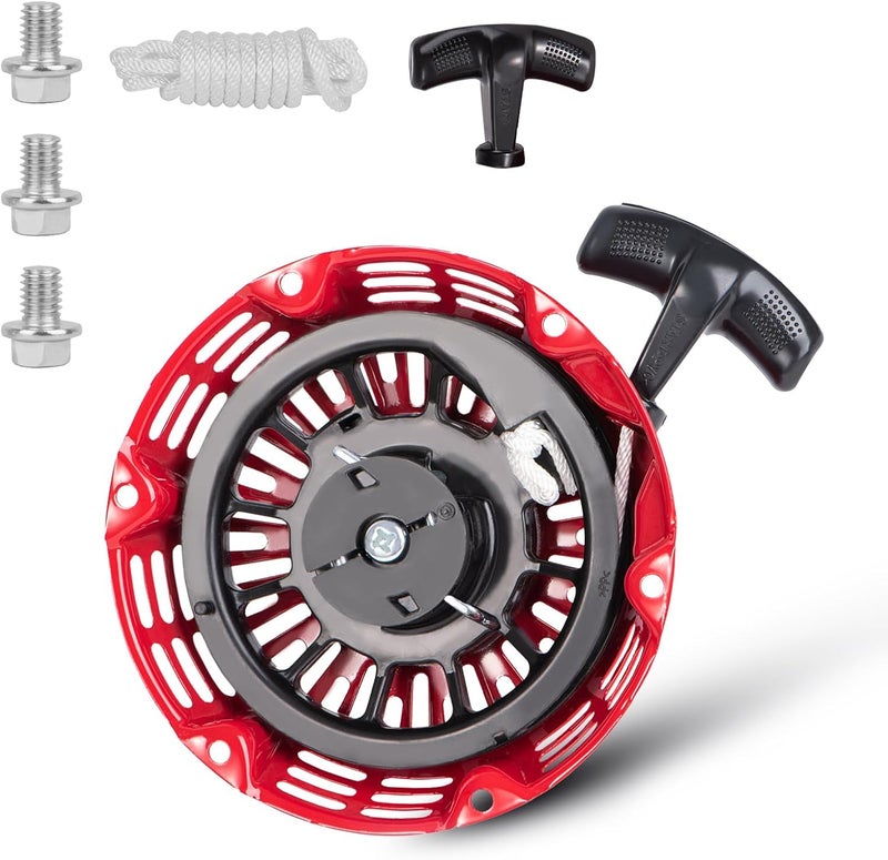 Sofo GX160 Pull Start Assembly - Compatible with Honda GX120,GX200,5.5HP,6.5HP Engine - w/Recoil Starter Rope,Handle Replace#28400-Z4M-306ZB,27400-Z1T-702 (Curved Steel Rod Pawls) - Image 1
